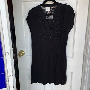 Black babydoll mini dress